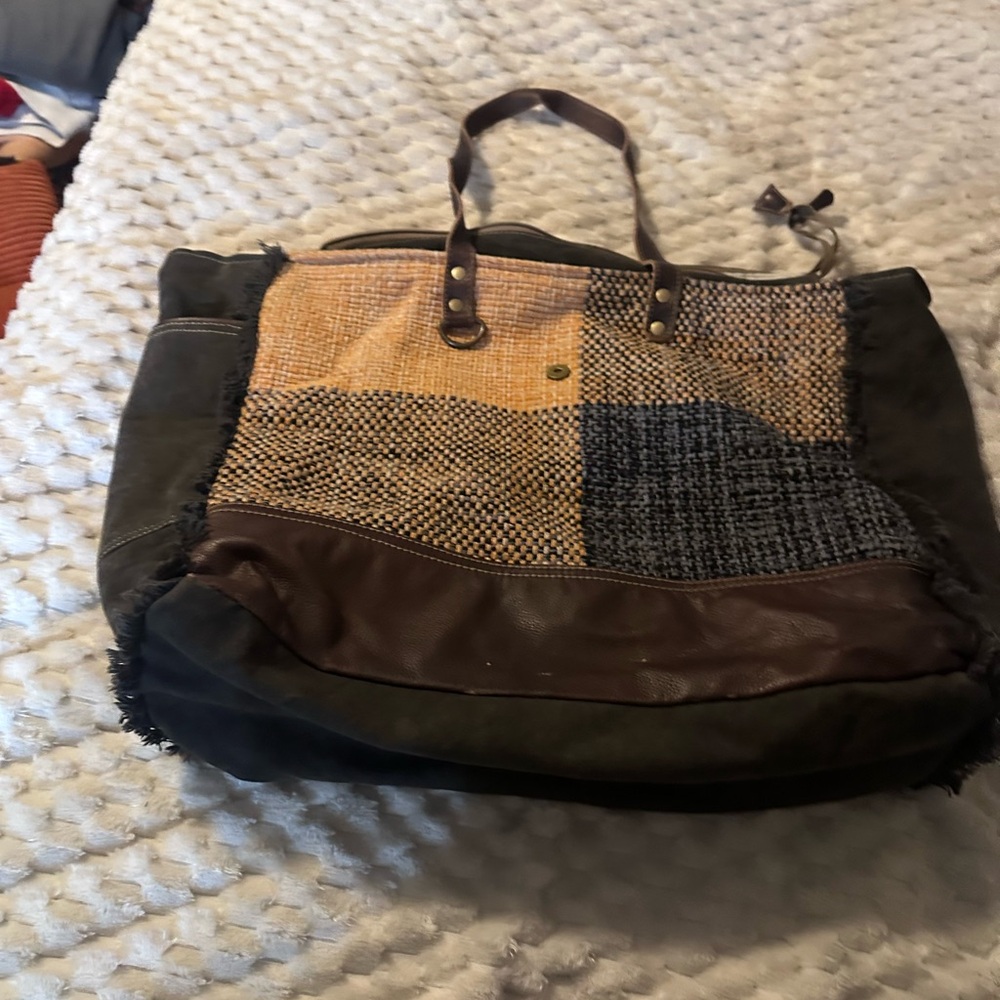 Myra Bag Multicolor Patchwork Tote - image 1